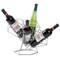 Vintiquewise Vintage Decorative Metal Diamond Shaped Tabletop Countertop Wine 4 Bottle Holder QI003564 - alternate 1